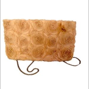 H&M Pink Ribbon Rosette Envelope Bag with Chain.